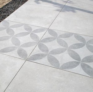 SB Keramisch Tegel Blue Label 20MM Grey DECOR 100x100x2cm A. van Elk BV
